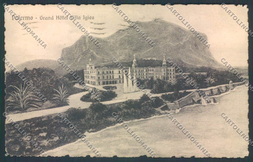 Palermo Città Villa Igea cartolina ZT8024 – fronte