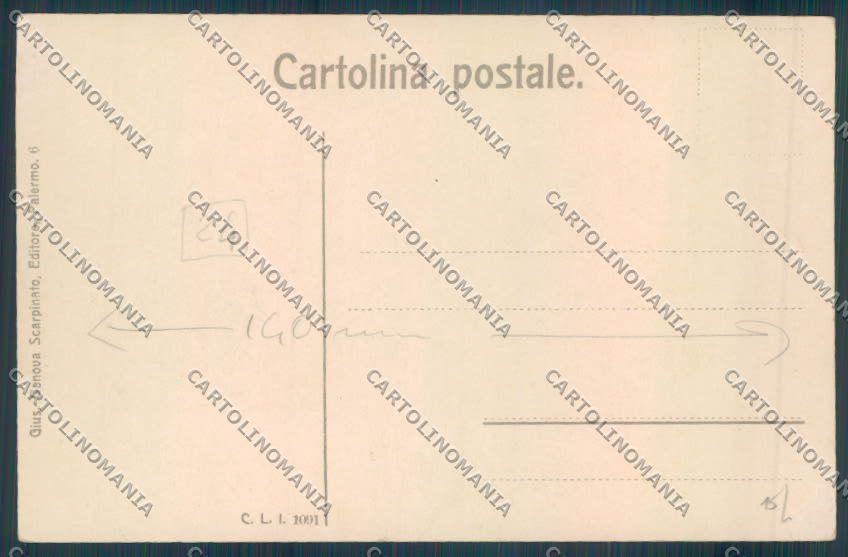 Palermo Città Piazza Marina cartolina ZT8025 – retro