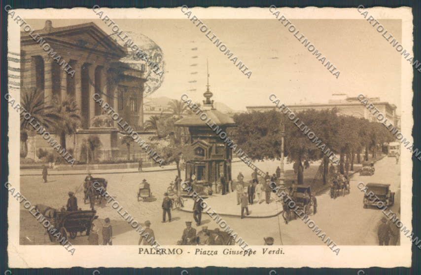 Palermo Città Piazza Verdi cartolina ZT8027 – fronte