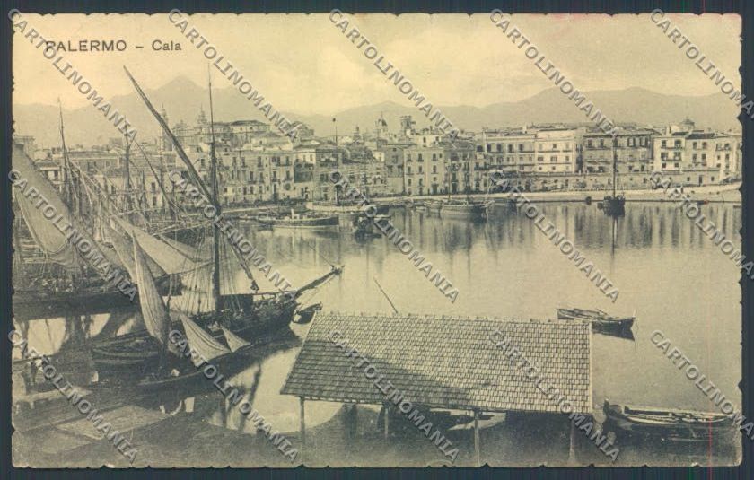 Palermo Città Porto PIEGHINA cartolina ZT8032 – fronte