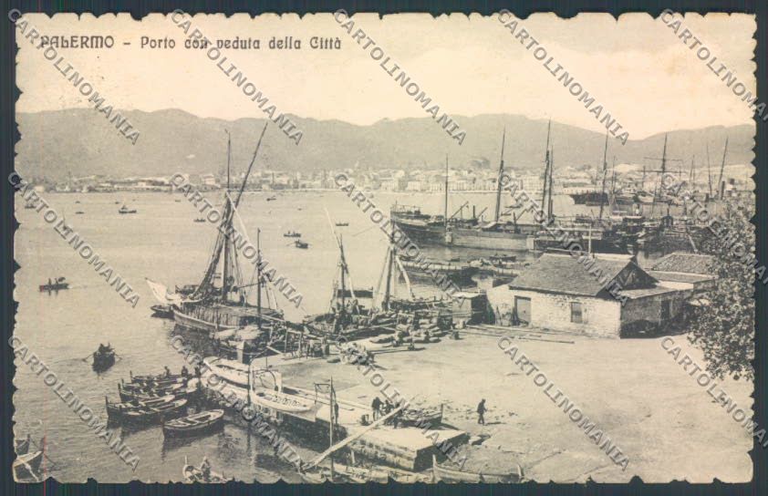 Palermo Città Porto cartolina ZT8033 – fronte