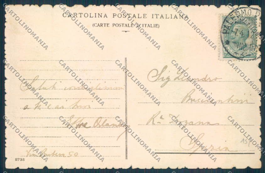 Palermo Città Porto cartolina ZT8033 – retro