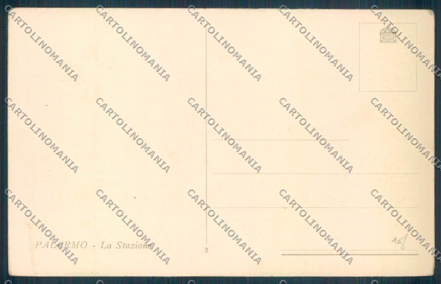 Palermo Città Stazione cartolina ZT8034 – retro