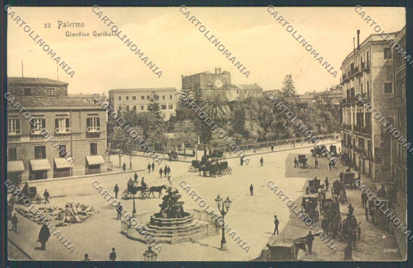 Palermo Città Giardino Garibaldi cartolina ZT8039 – fronte