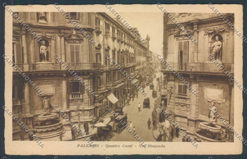 Palermo Città Via Maqueda cartolina ZT8047 – fronte