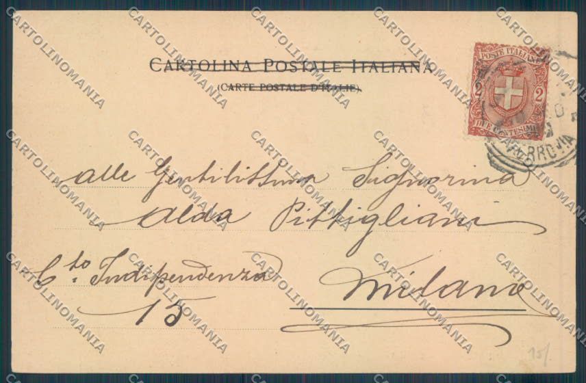 Palermo Città Porta Felice cartolina ZT8048 – retro