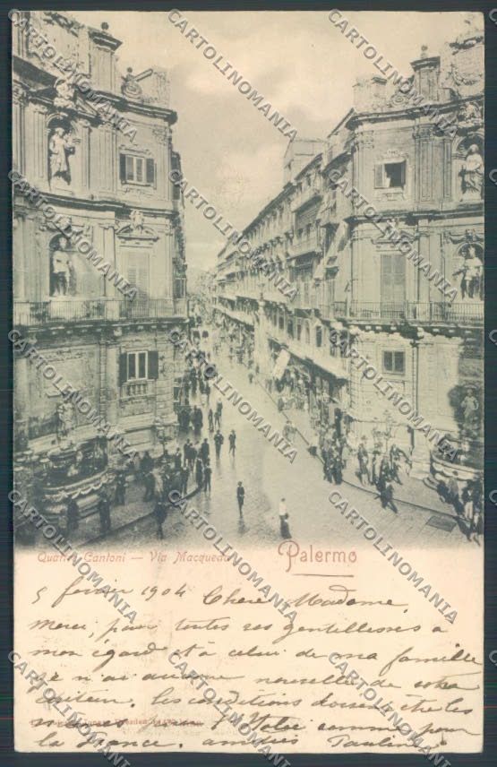 Palermo Città Via Maqueda cartolina ZT8052 – fronte