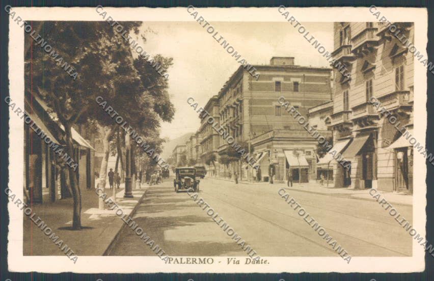 Palermo Città Via Dante cartolina ZT8057 – fronte