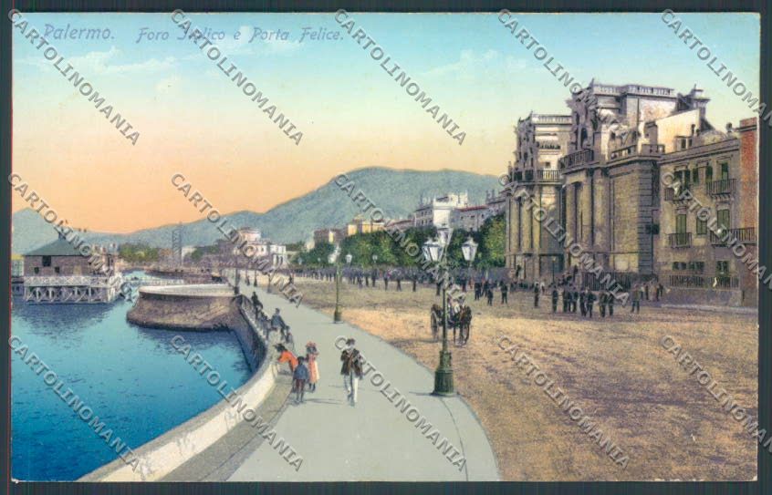Palermo Città Porta Felice cartolina ZT8058 – fronte