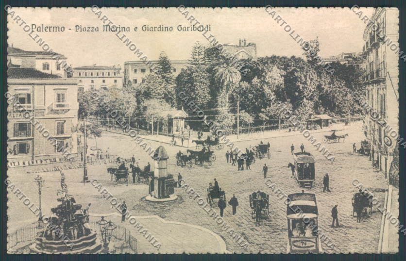 Palermo Città Piazza Marina cartolina ZT8068 – fronte