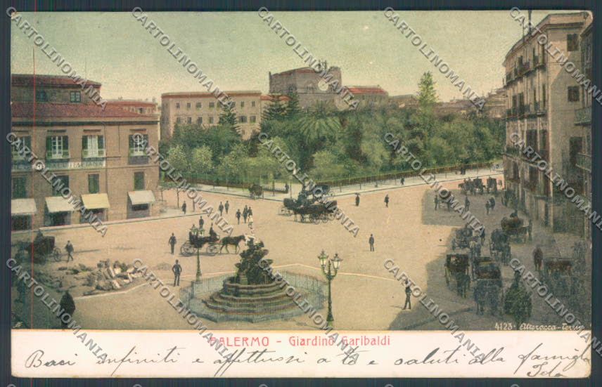 Palermo Città Piazza Marina Alterocca cartolina ZT8070 – fronte