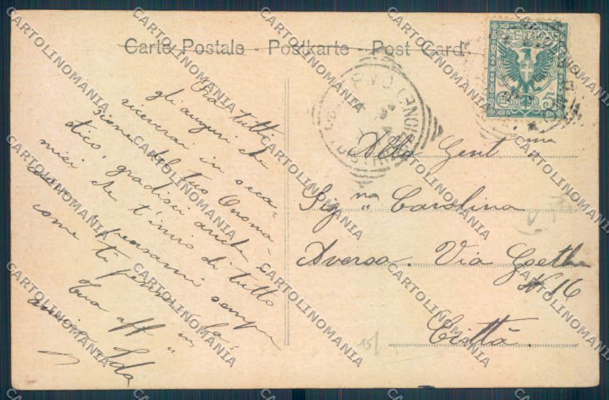 Palermo Città Piazza Marina Alterocca cartolina ZT8070 – retro