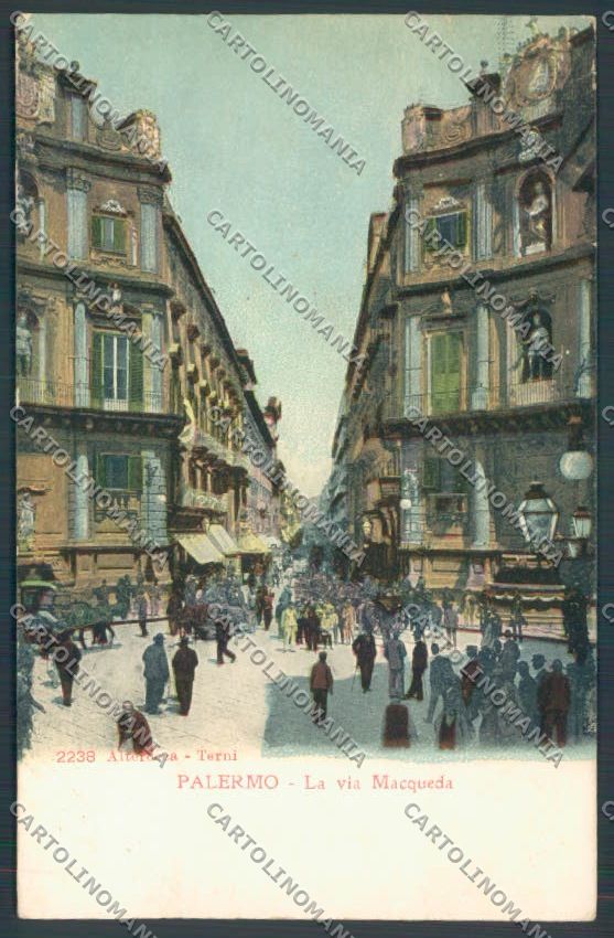 Palermo Città Via Maqueda Alterocca cartolina ZT8073 – fronte