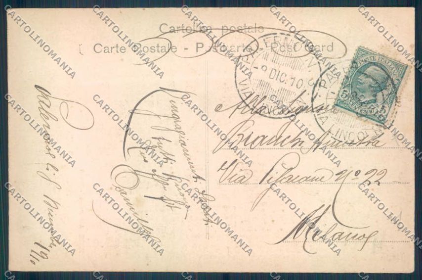 Palermo Città Via Maqueda Alterocca cartolina ZT8073 – retro