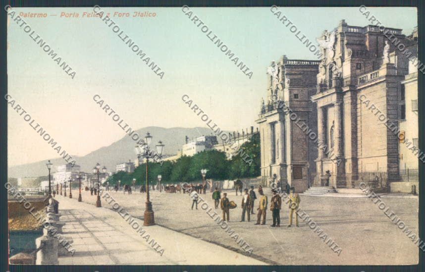 Palermo Città Porta Felice cartolina ZT8074 – fronte