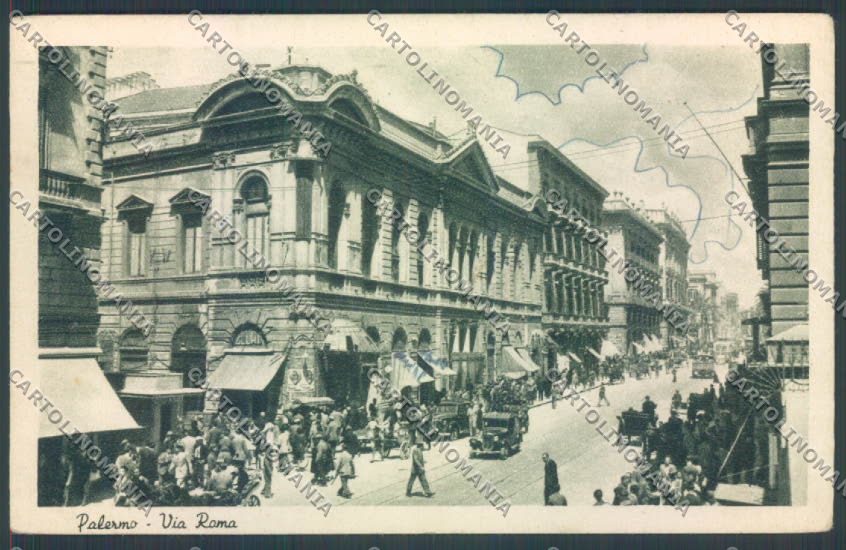 Palermo Città Via Roma cartolina ZT8078 – fronte