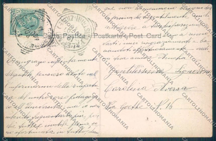 Palermo Città Monte Pellegrino Alterocca ABRASA PIEGHINE cartolina ZT8082 – retro