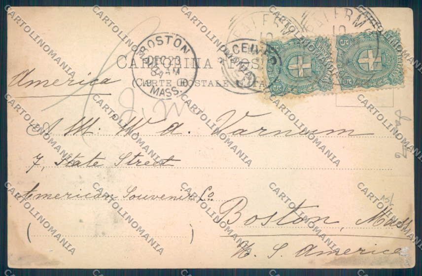 Palermo Città Porta Felice cartolina ZT8088 – retro