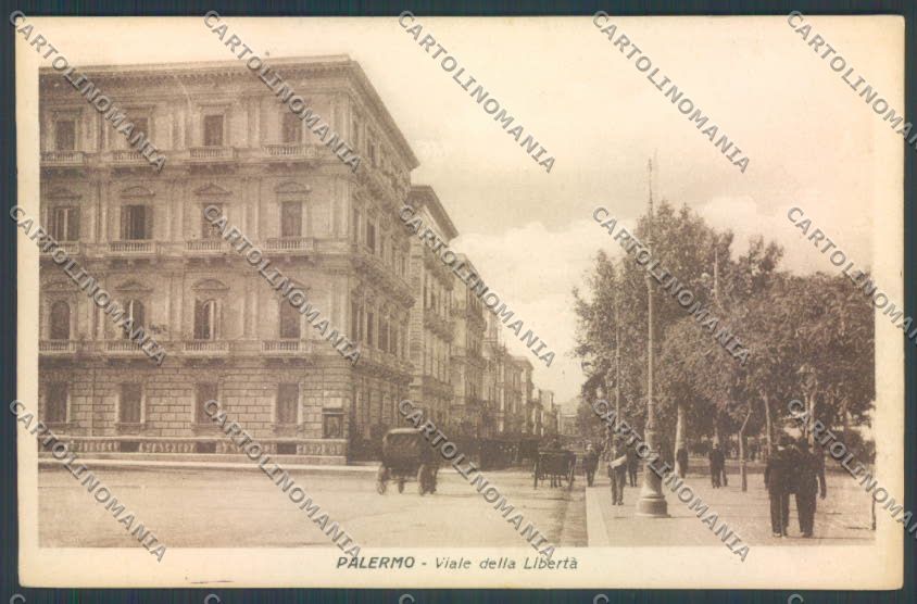 Palermo Città Viale Libertà cartolina ZT8091 – fronte