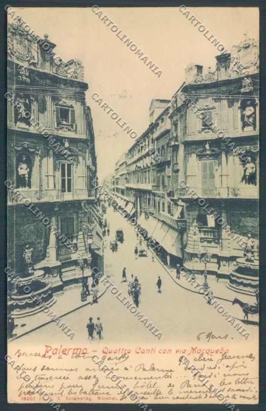 Palermo Città Via Maqueda cartolina ZT8095 – fronte