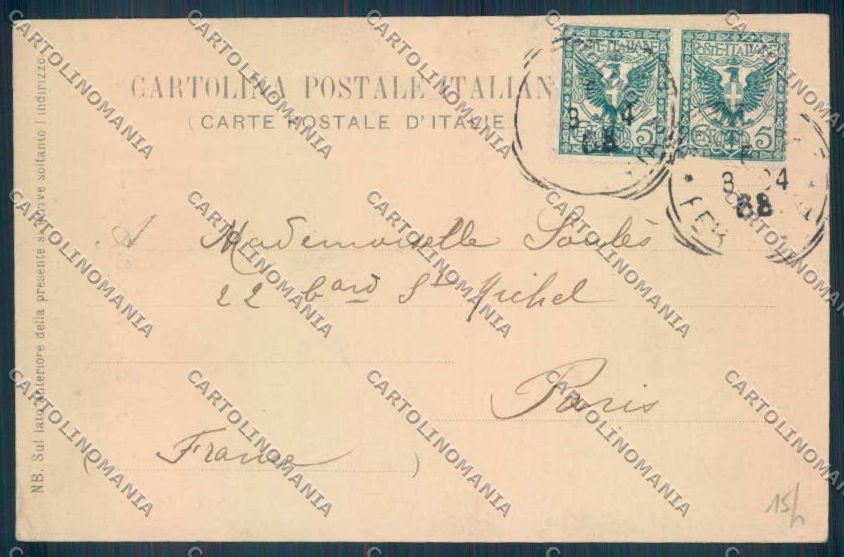 Palermo Città Via Maqueda cartolina ZT8095 – retro