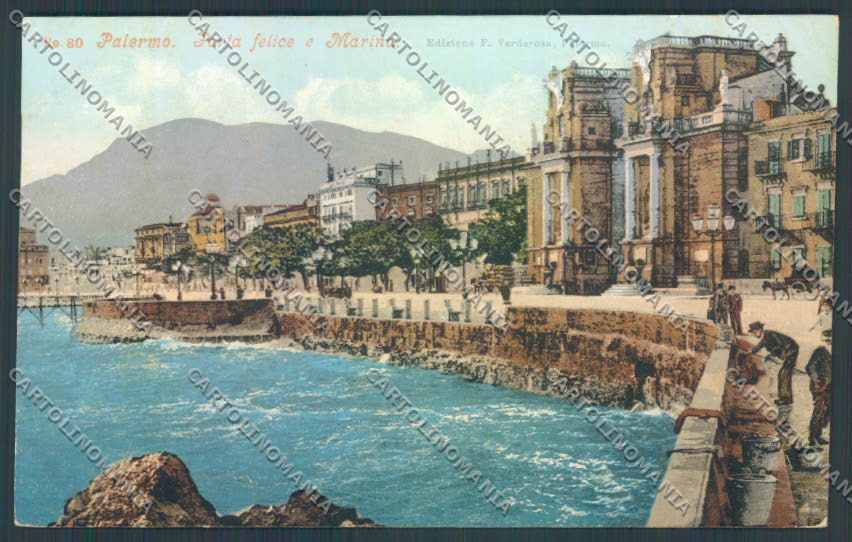 Palermo Città Porta Felice cartolina ZT8097 – fronte