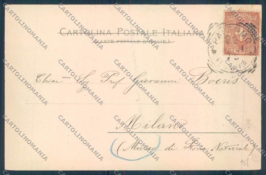 Palermo Città Porta Felice cartolina ZT8103 – retro