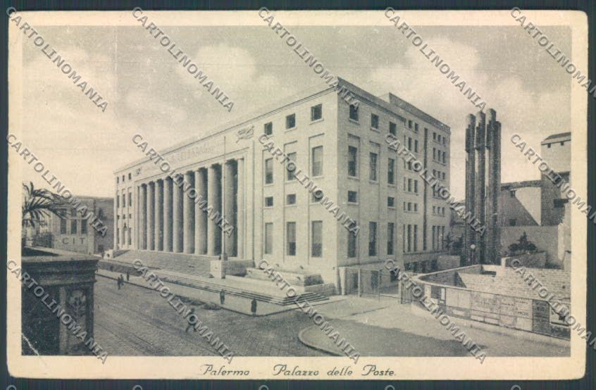 Palermo Città Poste STRAPPINO cartolina ZT8115 – fronte