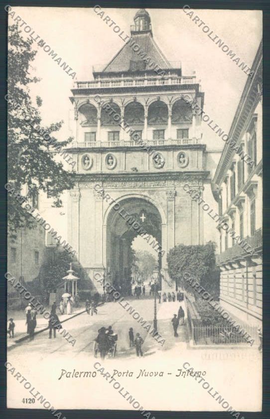 Palermo Città Porta Nuova cartolina ZT8119 – fronte
