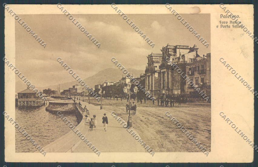 Palermo Città Porta Felice FORI cartolina ZT8121 – fronte