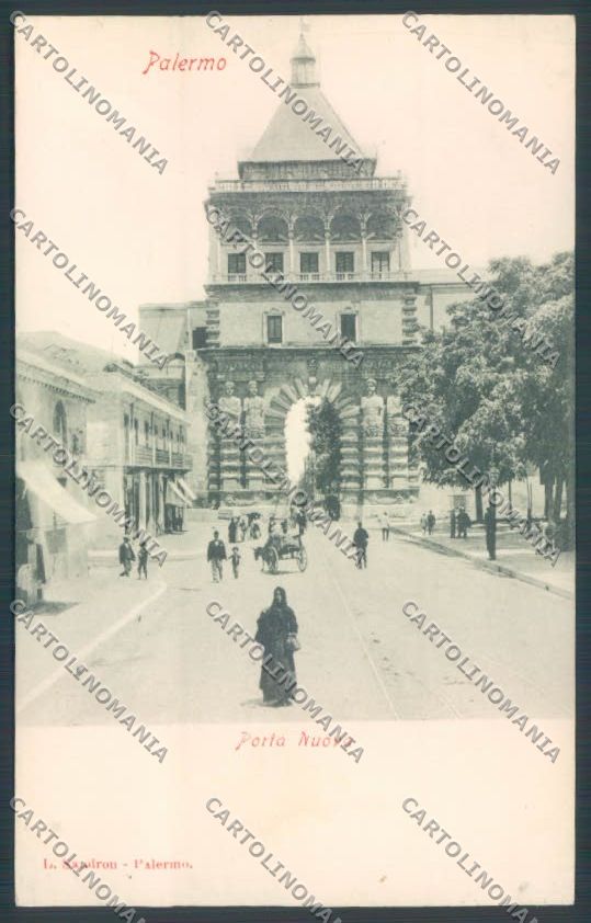 Palermo Città Porta Nuova cartolina ZT8123 – fronte