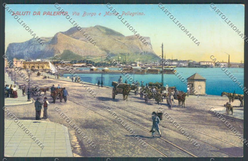 Palermo Città Monte Pellegrino cartolina ZT8131 – fronte