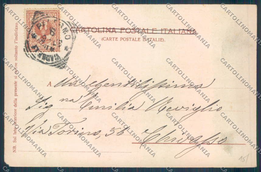 Palermo Città Monte Pellegrino cartolina ZT8136 – retro