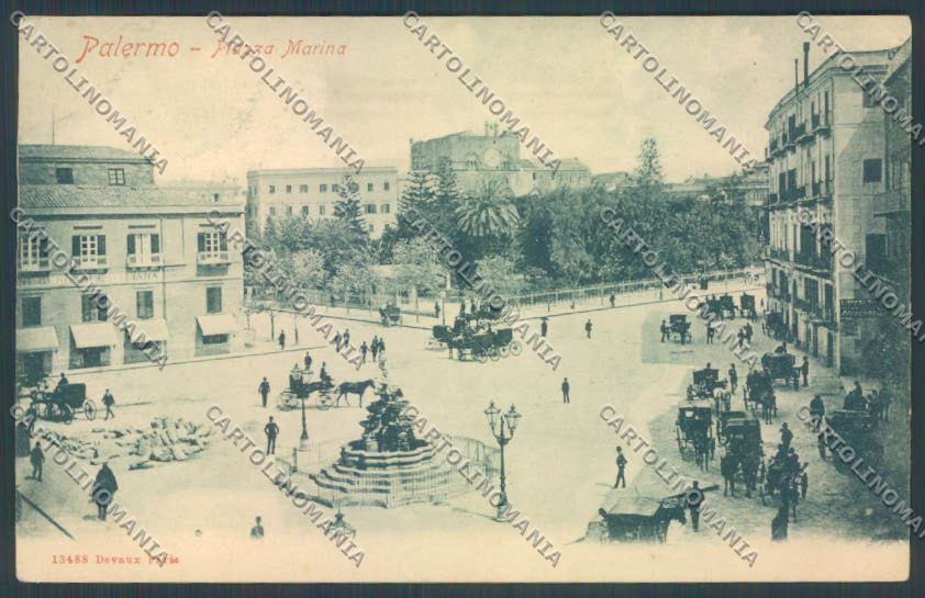 Palermo Città Piazza Marina cartolina ZT8138 – fronte