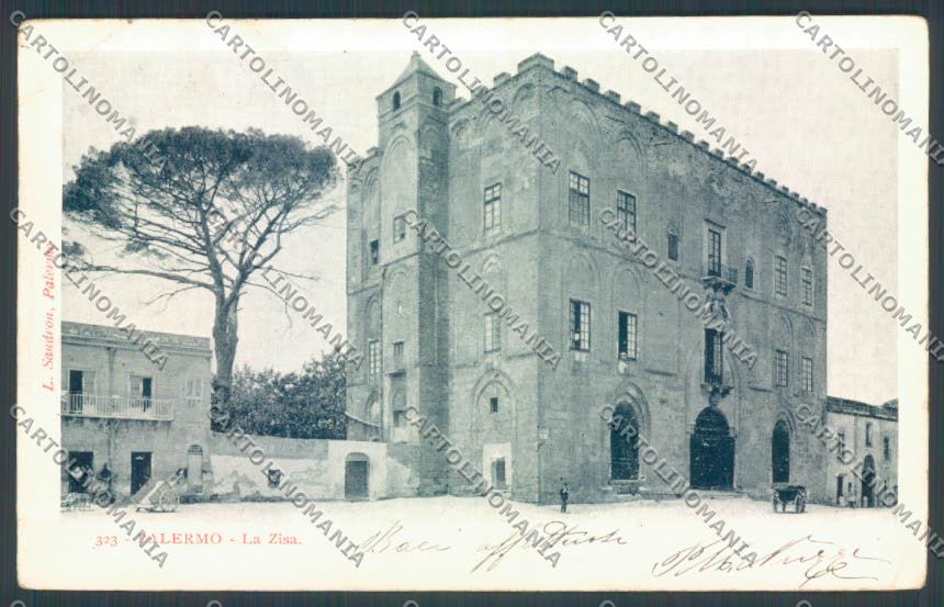 Palermo Città La Zisa PIEGA cartolina ZT8140 – fronte