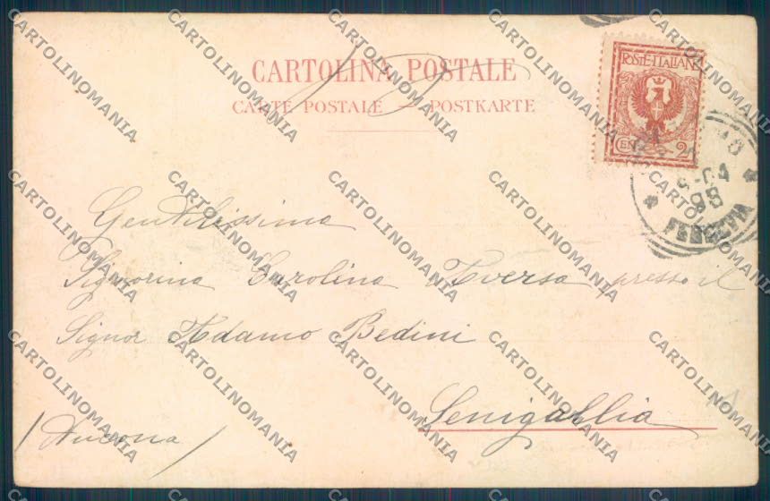 Palermo Città La Zisa PIEGA cartolina ZT8140 – retro