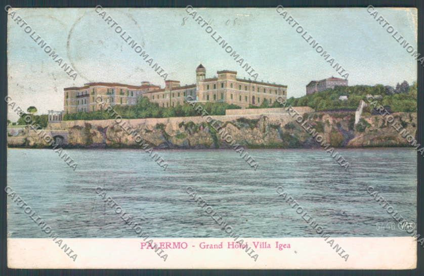 Palermo Città Villa Igea cartolina ZT8142 – fronte