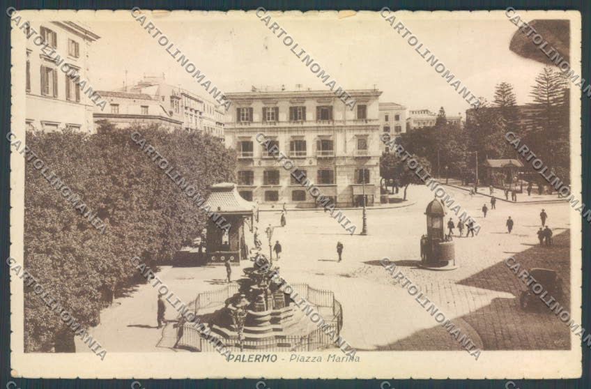 Palermo Città Piazza Marina SCOLLATA cartolina ZT8154 – fronte