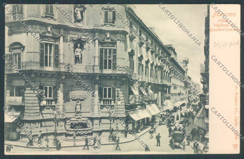 Palermo Città Piazza Vigliena cartolina ZT8161 – fronte