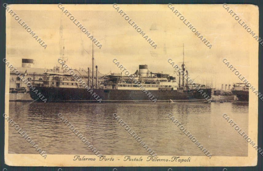 Palermo Città Postale Napoli PIEGHINE cartolina ZT8173 – fronte