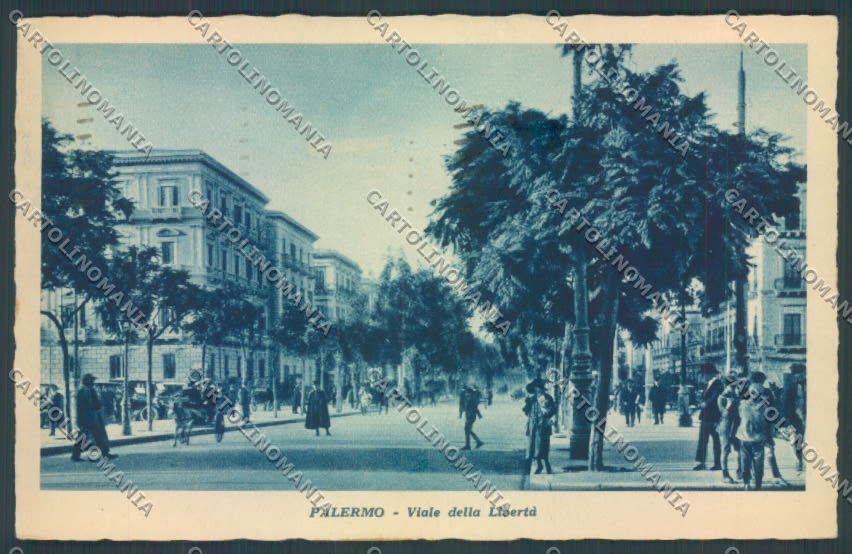 Palermo Città Viale Libertà cartolina ZT8180 – fronte