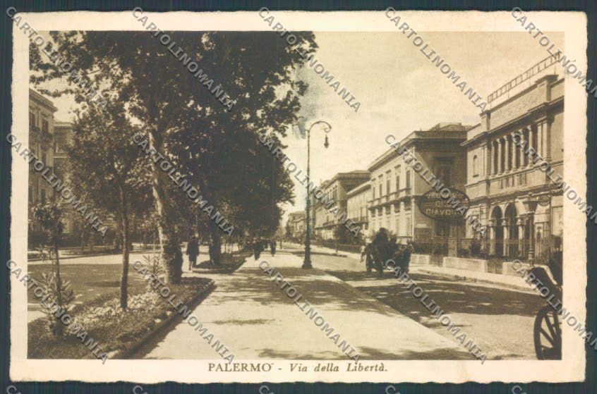 Palermo Città Viale Libertà cartolina ZT8181 – fronte