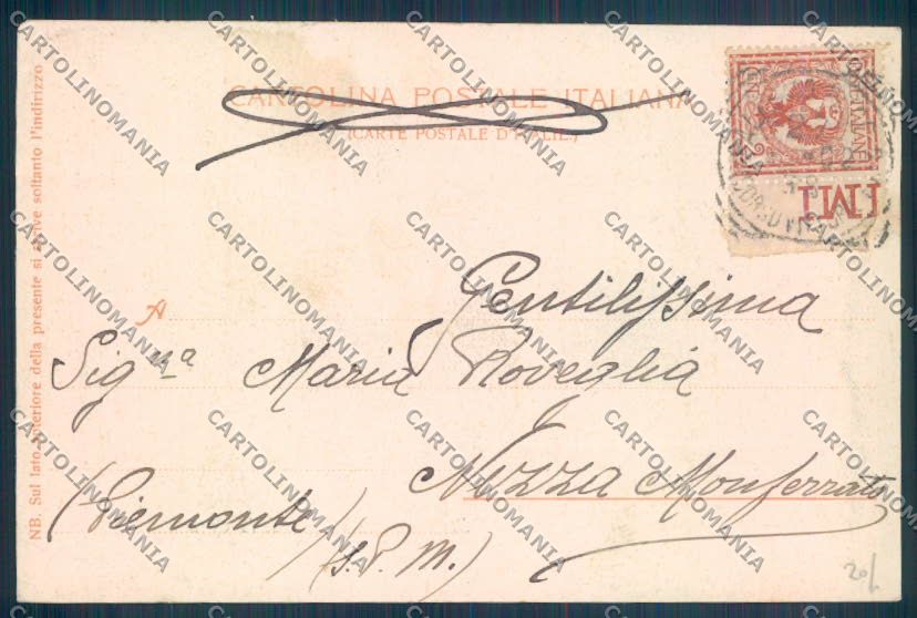 Palermo Città Porto cartolina ZT8188 – retro