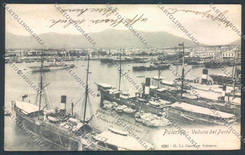 Palermo Città Porto cartolina ZT8190 – fronte
