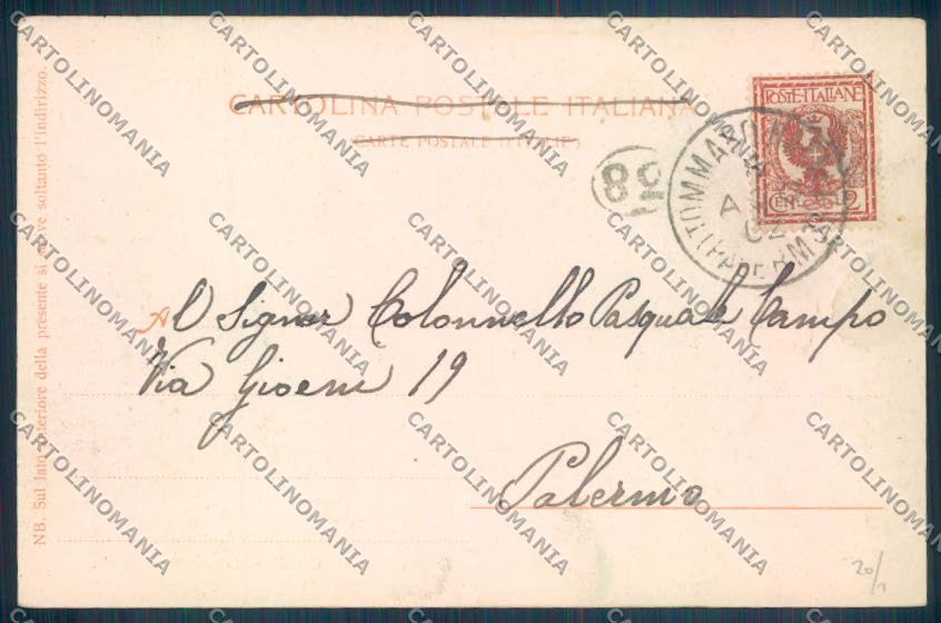 Palermo Città Monte Pellegrino cartolina ZT8193 – retro