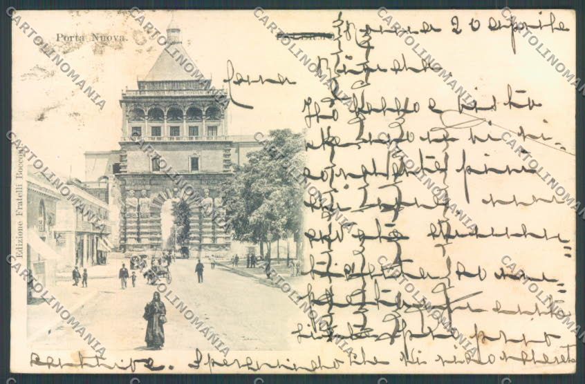 Palermo Città Porta Nuova cartolina ZT8200 – fronte