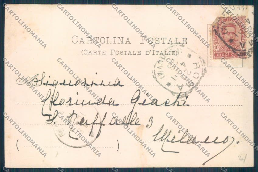 Palermo Città Porta Nuova cartolina ZT8200 – retro