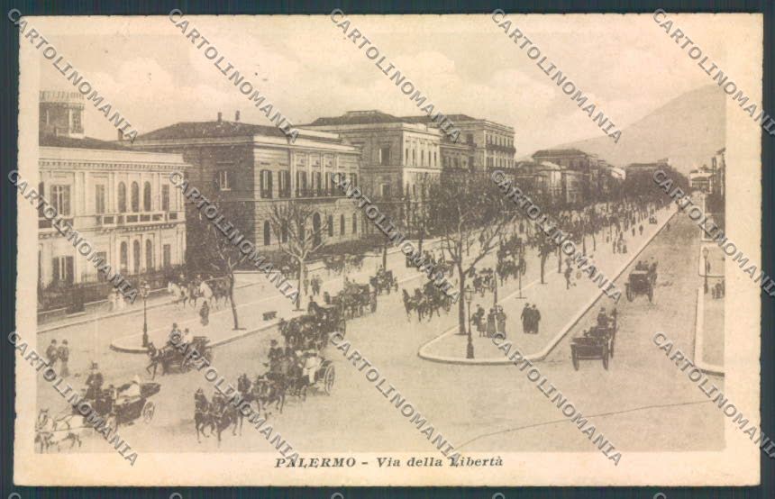 Palermo Città Viale Libertà cartolina ZT8210 – fronte