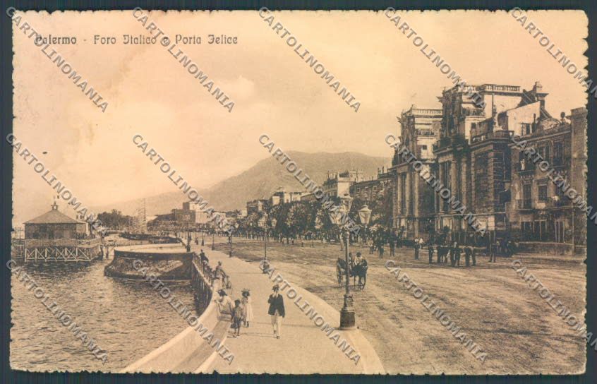 Palermo Città Porta Felice cartolina ZT8213 – fronte