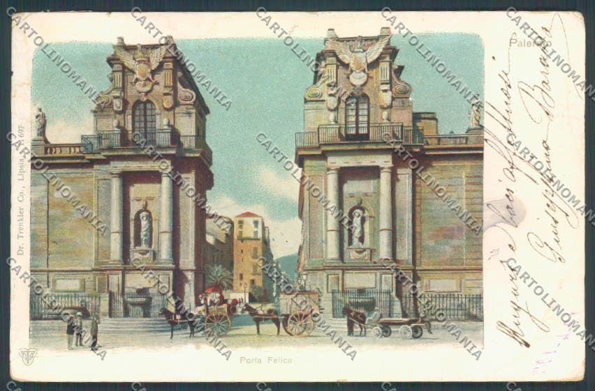 Palermo Città Porta Felice cartolina ZT8220 – fronte